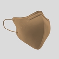 Callie Mask: 3D wing mask, antibacterial mask made in Malaysia, in colour Sandstorm & Rock The Beige